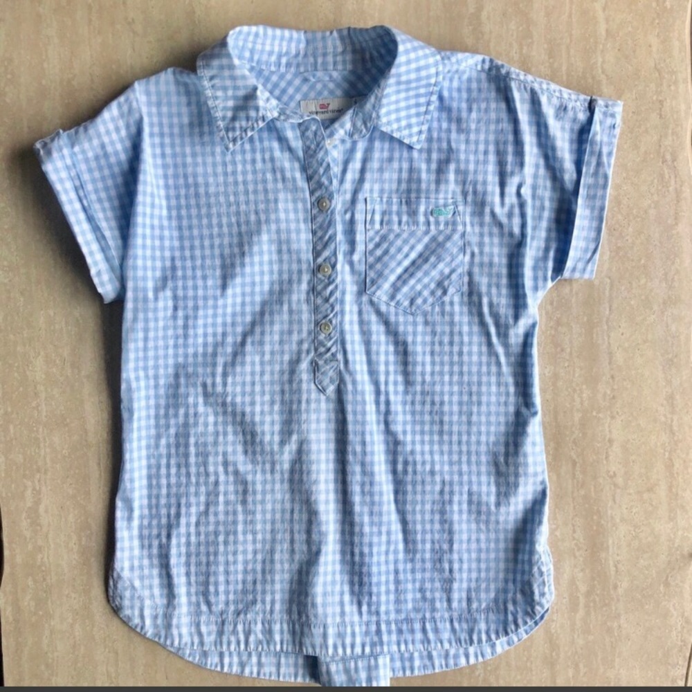 Vineyard Vines Gingham button up.